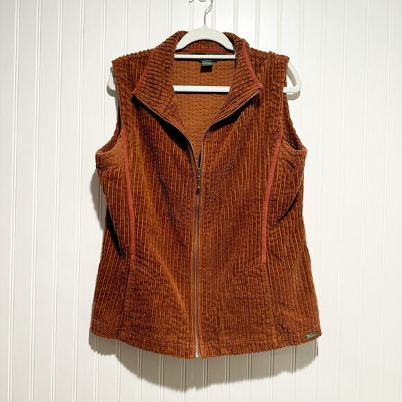 Woolrich Jackets & Blazers - Woolrich Zip Up Cotton Corduroy Vest Rust Colored Size Large